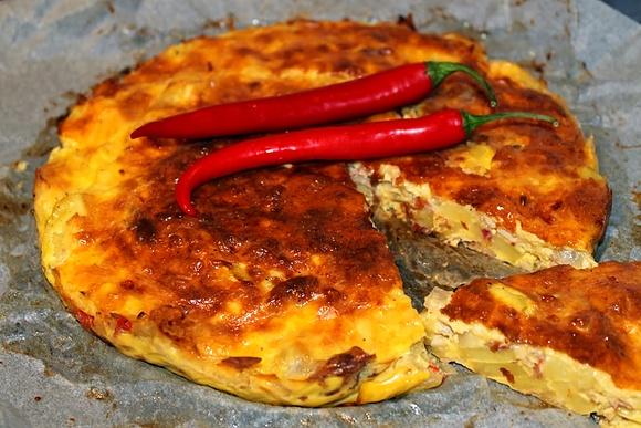 Hiszpańska tortilla z szynką