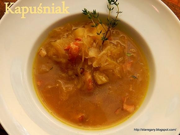 Kapuśniak najzwyklejszy przepis na szybki zupa z kapusty kiszonej