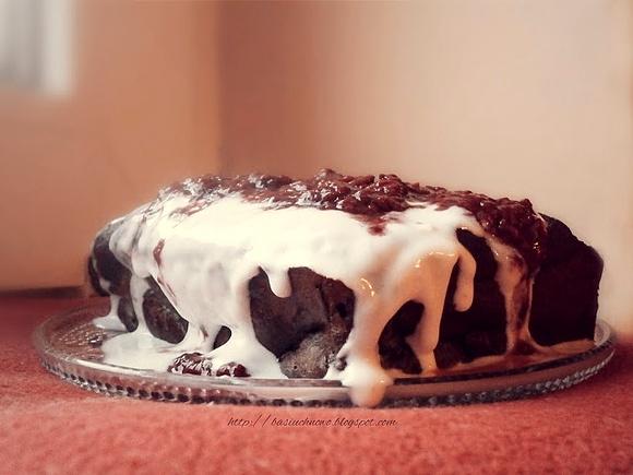 Brownie z cukinią i malinami