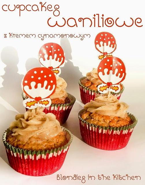 Waniliowe cupcakes z kremem cynamonowym