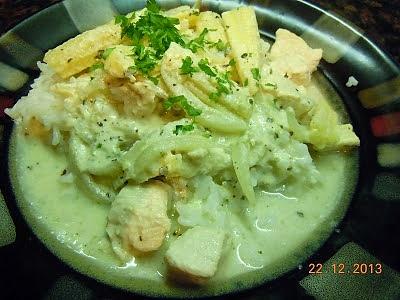 Kurczak z curry z kukurydzą i baby corn