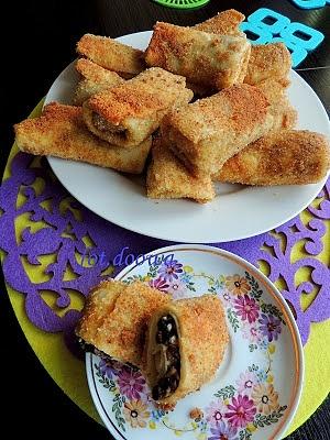 Krokiety z grzybami i serami