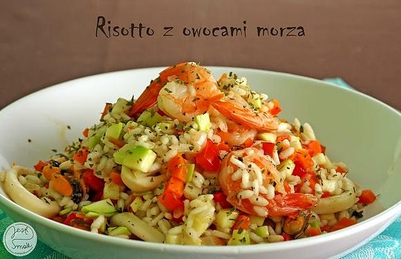 Risotto z owocami morza i warzywami