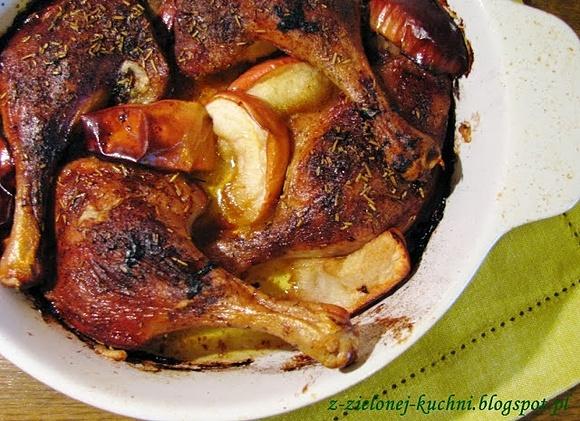 Pieczone kacze udka z rozmarynem