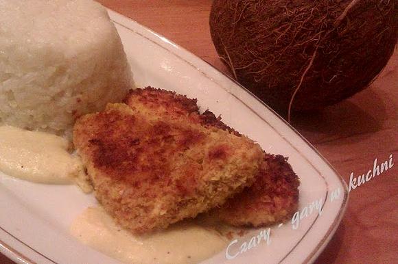Kurczak z curry w kokosowym sosie