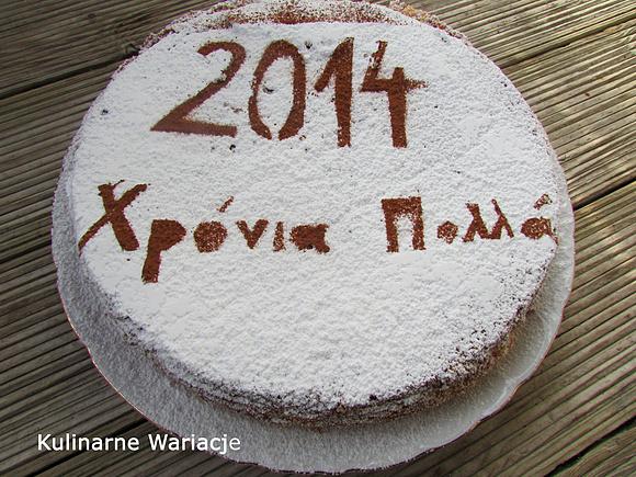 Vasilopita - greckie ciasto noworoczne z życzeniami