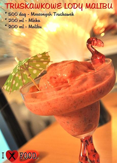 Truskawkowe lody Malibu