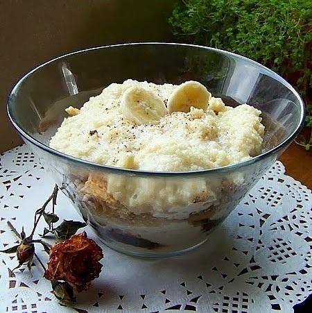 Kasza bananowa z herbatnikami