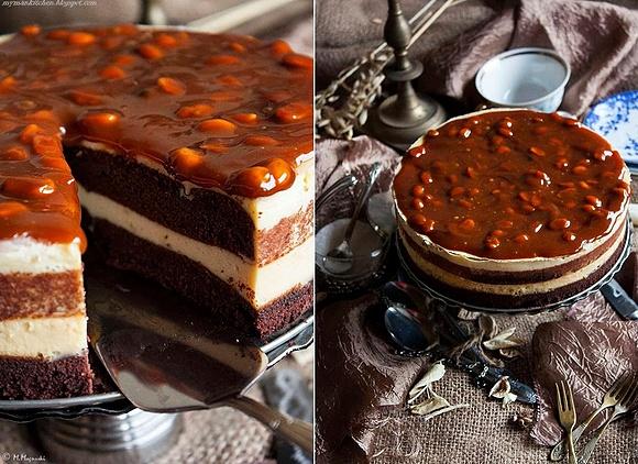Tort czekoladowo serowy