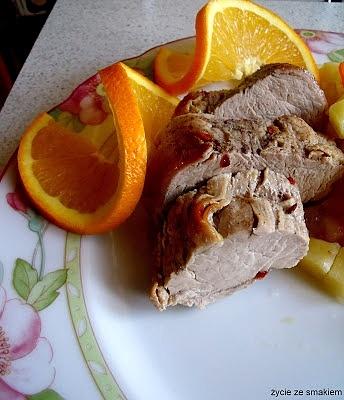 Polędwica w pomarańczowej glazurze