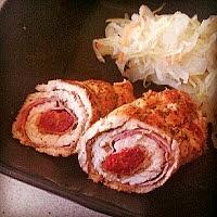 Dietetyczne sznycle z indyka zawijane z kolendrą