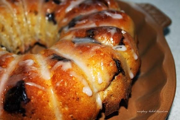 Babka serowa z kawałkami czekolady