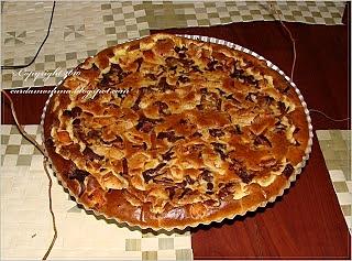 Tarta bezmączna z kurczakiem i kurkami