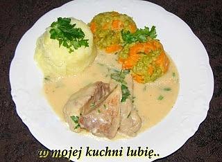 Łopatka gotowana w sosie śmietankowym