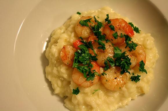 Risotto z krewetkami i parmezanem