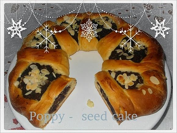 Świąteczna makowa gwiazda - ciasto z makiem