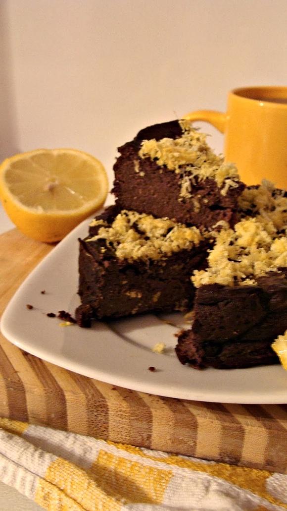 Fudge cheesecake z cytryną