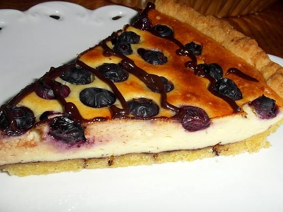 Tarta serowa z borówkami