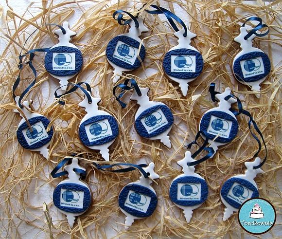 Bombki z logo na jadalnym papierze cukrowym