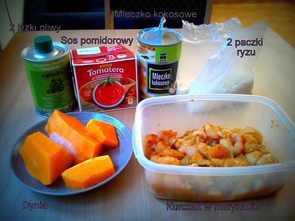 Curry z dynią i kurczakiem