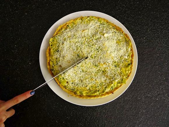 Krucha tarta z ricottą i porami