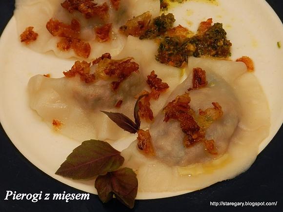 Pierogi z mięsem gotowanym