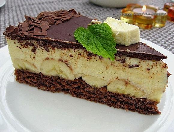 Pyszne ciasto bananowe