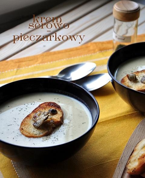 Krem serowo-pieczarkowy