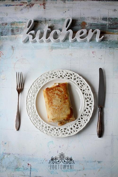Naleśniki z farszem do pierogów ruskich