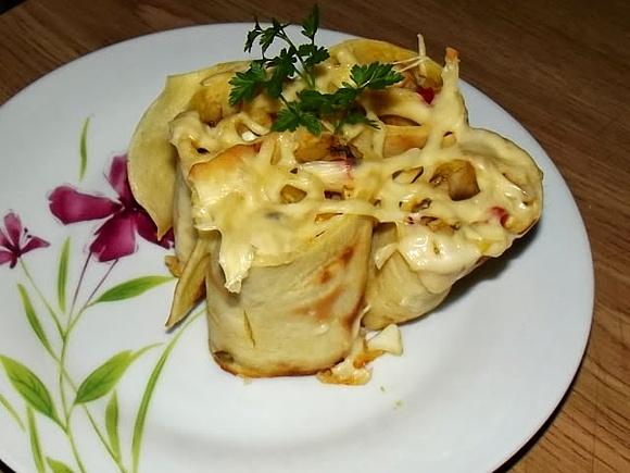 Naleśniczki zapiekane pod serem
