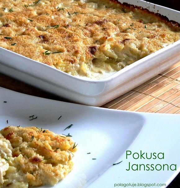Pokusa Janssona - zapiekanka ziemniaczana z cebulą i anchois