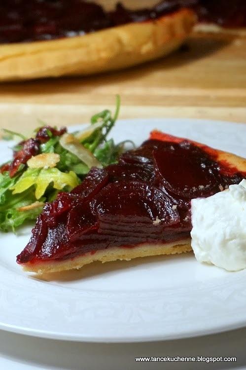 Tarte tatin z karmelizowanymi burakami
