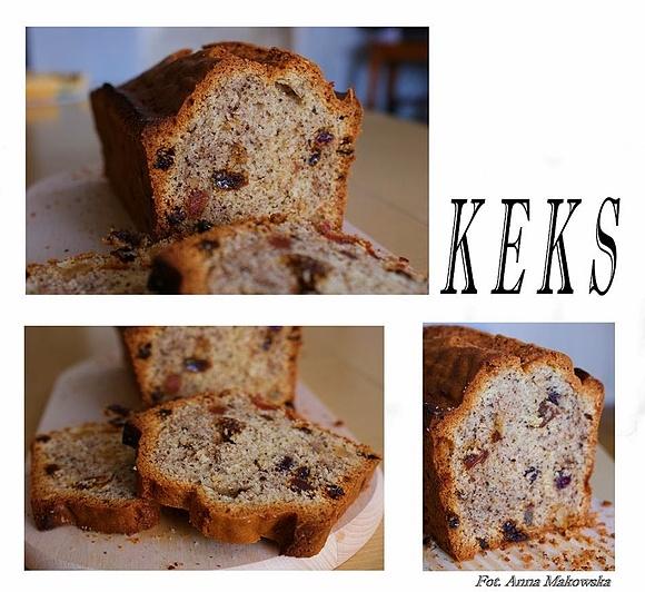 Keks z bakaliami