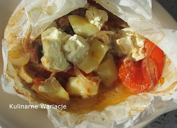 Kleftiko - tradycyjna grecka potrawa z pieczonego mięsa