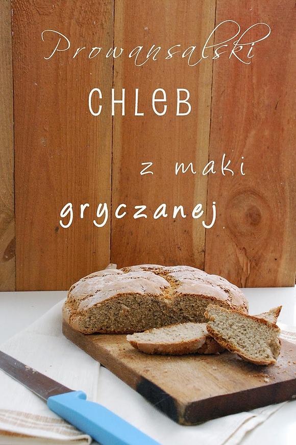 Prowansalski chleb z mąką gryczaną i czosnkiem