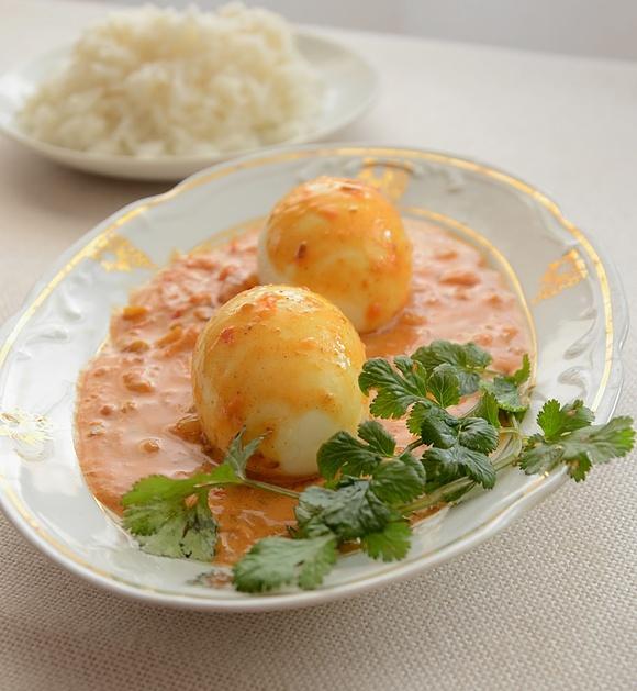 Aromatyczne curry z jajek z Goa