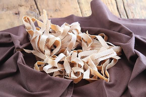Kasztanowe tagliatelle z mąki kasztanowej