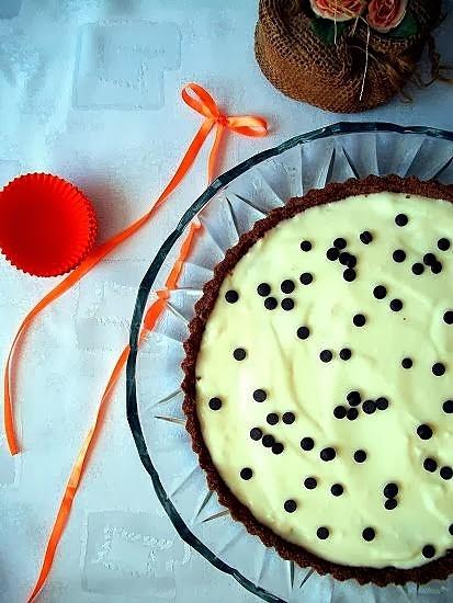 Tarta z brzoskwiniami na parze
