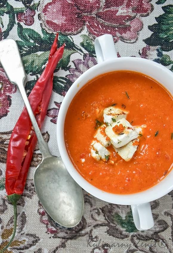Zupa krem z papryki i czerwonej pomarańczy