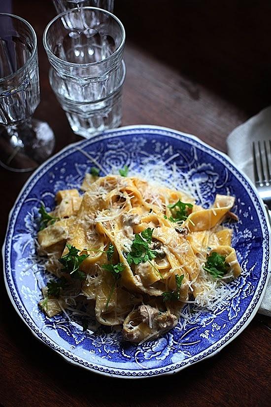 Pappardelle z tuńczykiem w sosie śmietanowym
