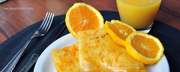 Crapes suzette słodkie naleśnikowe śniadania