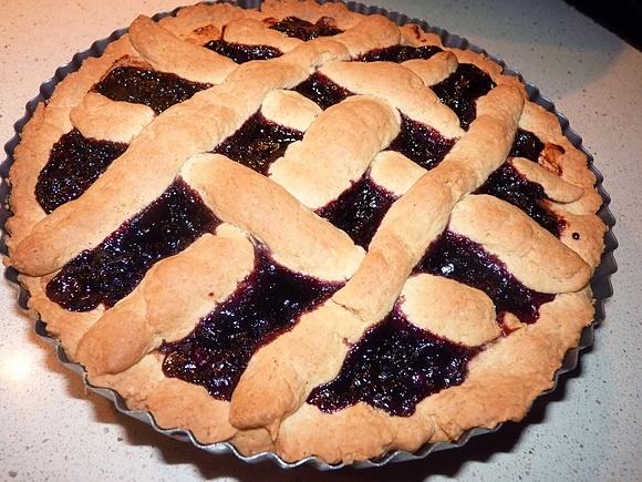 Krucha tarta z dżemem