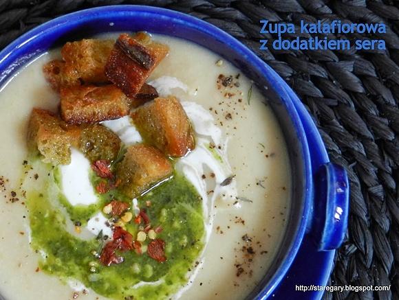 Zupa kalafiorowa z serem i wolnowaru