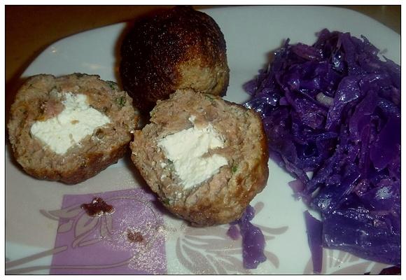 Kotleciki mielone z serem feta