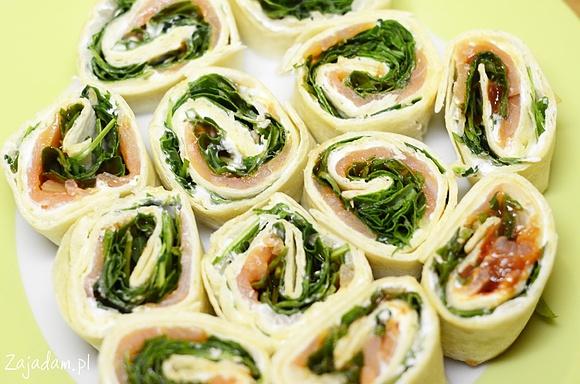 Tortilla z łososiem