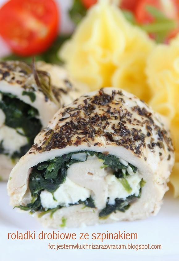 Roladki ze szpinakiem z kurczaka zdrowe delikatne szybkie