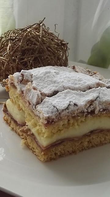 Świąteczne ciasto kruche z budyniem przepis