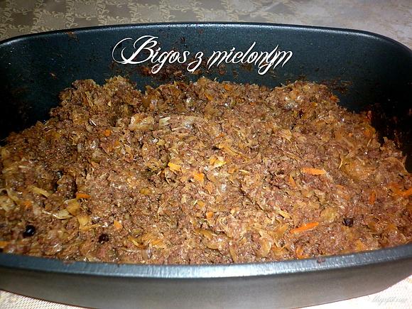 Bigos z mielonym mięsem