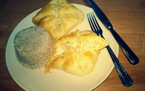 Francuskie sakiewki z dorszem