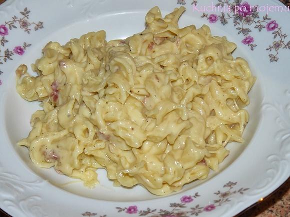 Świderki a'la carbonara ewa - szybki pożywny obiad w 30 minut